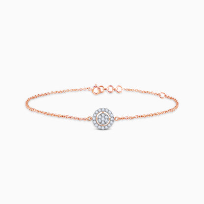 Rose Gold Chamomile Lab Grown Diamond Bracelet