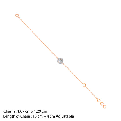 Rose Gold Chamomile Lab Grown Diamond Bracelet