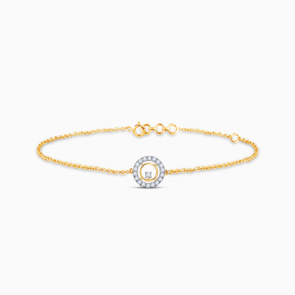 Gold Celeste Halo Lab Grown Diamond Bracelet