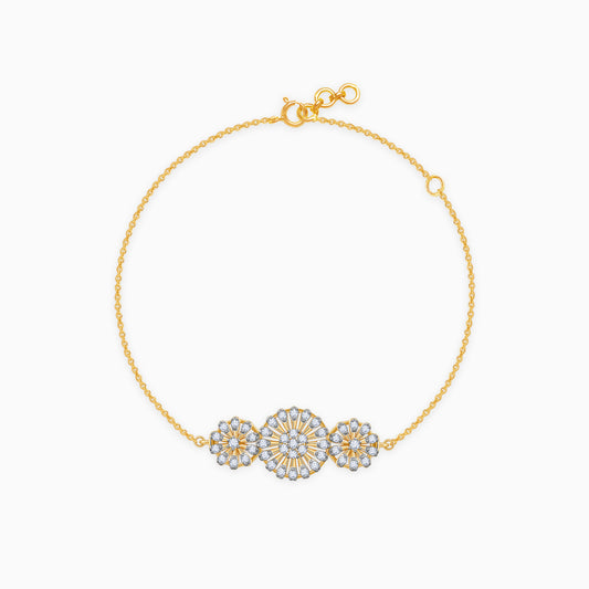 Gold Calendula Lab Grown Diamond Bracelet