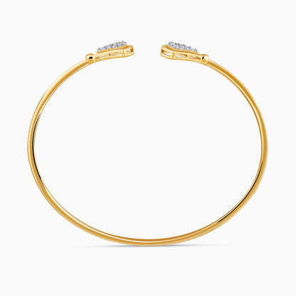 Gold Noyra Lab Grown Diamond Cuff Bracelet