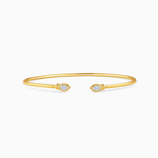 Gold Adara Lab Grown Diamond Cuff Bracelet
