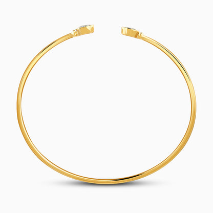 Gold Adara Lab Grown Diamond Cuff Bracelet