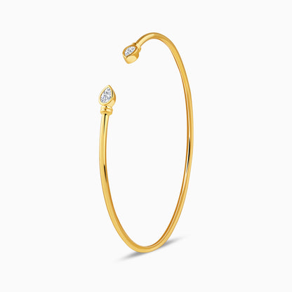 Gold Adara Lab Grown Diamond Cuff Bracelet
