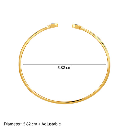 Gold Adara Lab Grown Diamond Cuff Bracelet