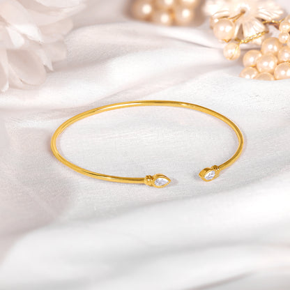 Gold Adara Lab Grown Diamond Cuff Bracelet