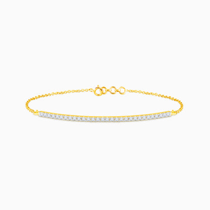 Gold Serene Love Lab Grown Diamond Bracelet