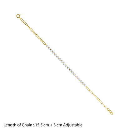Anushka Sharma Gold Match Point Lab Grown Diamond Bracelet