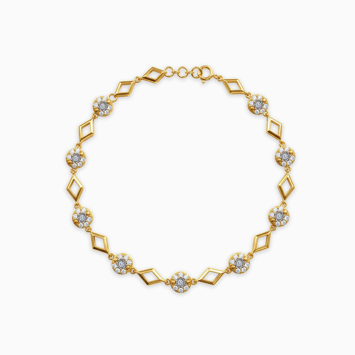 Anushka Sharma Gold Starlight Mosaic Lab Grown Diamond Bracelet