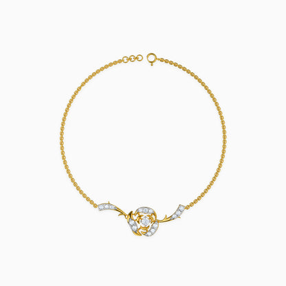 Gold Horizon Bloom Lab Grown Diamond Bracelet