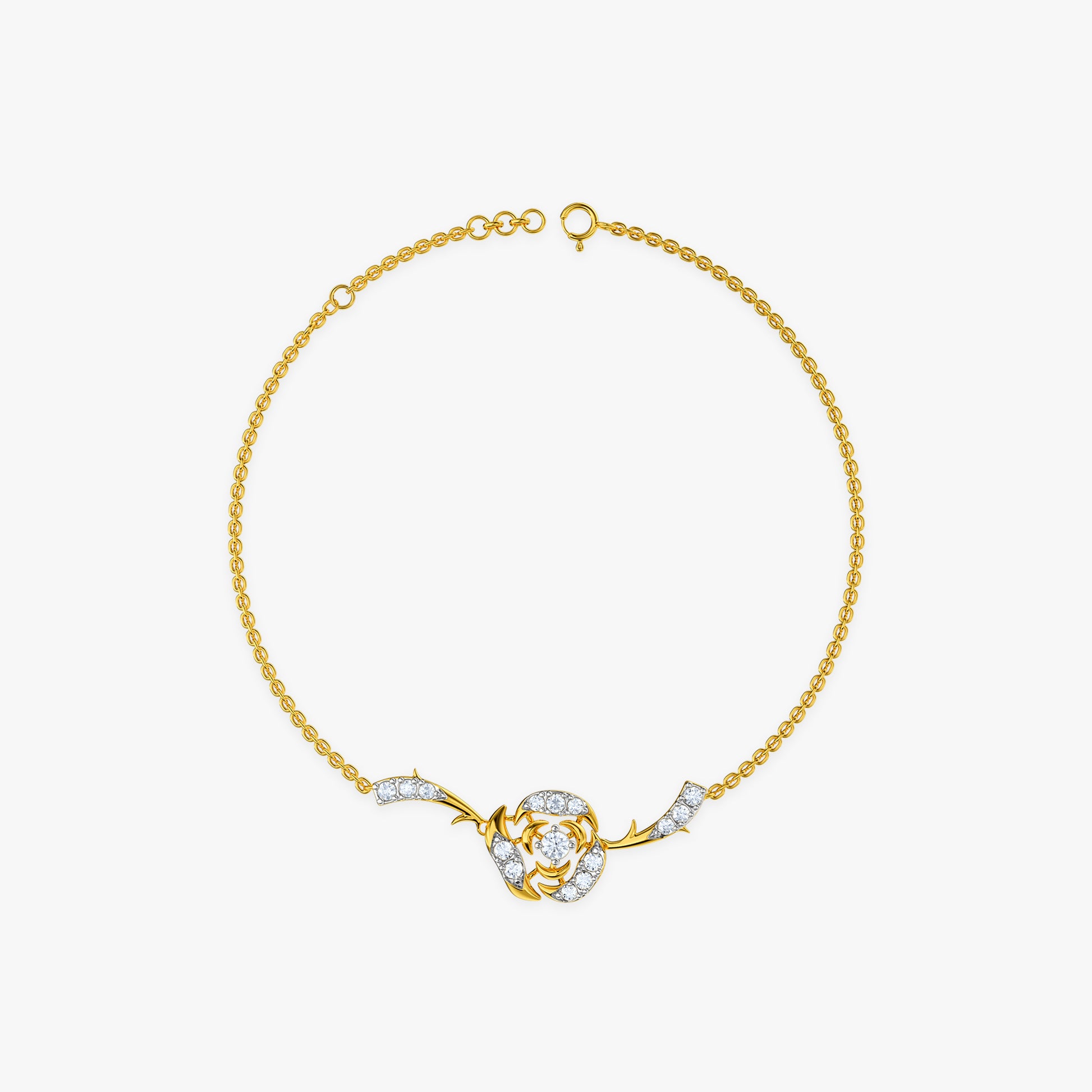 Gold Horizon Bloom Lab Grown Diamond Bracelet