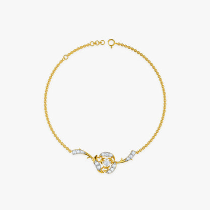 Gold Horizon Bloom Lab Grown Diamond Bracelet