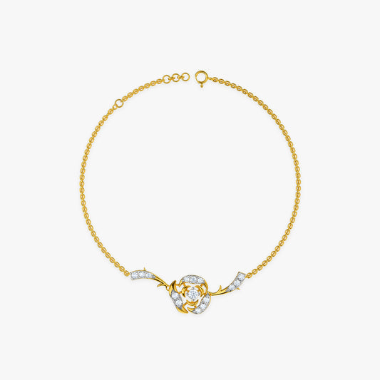Gold Horizon Bloom Lab Grown Diamond Bracelet