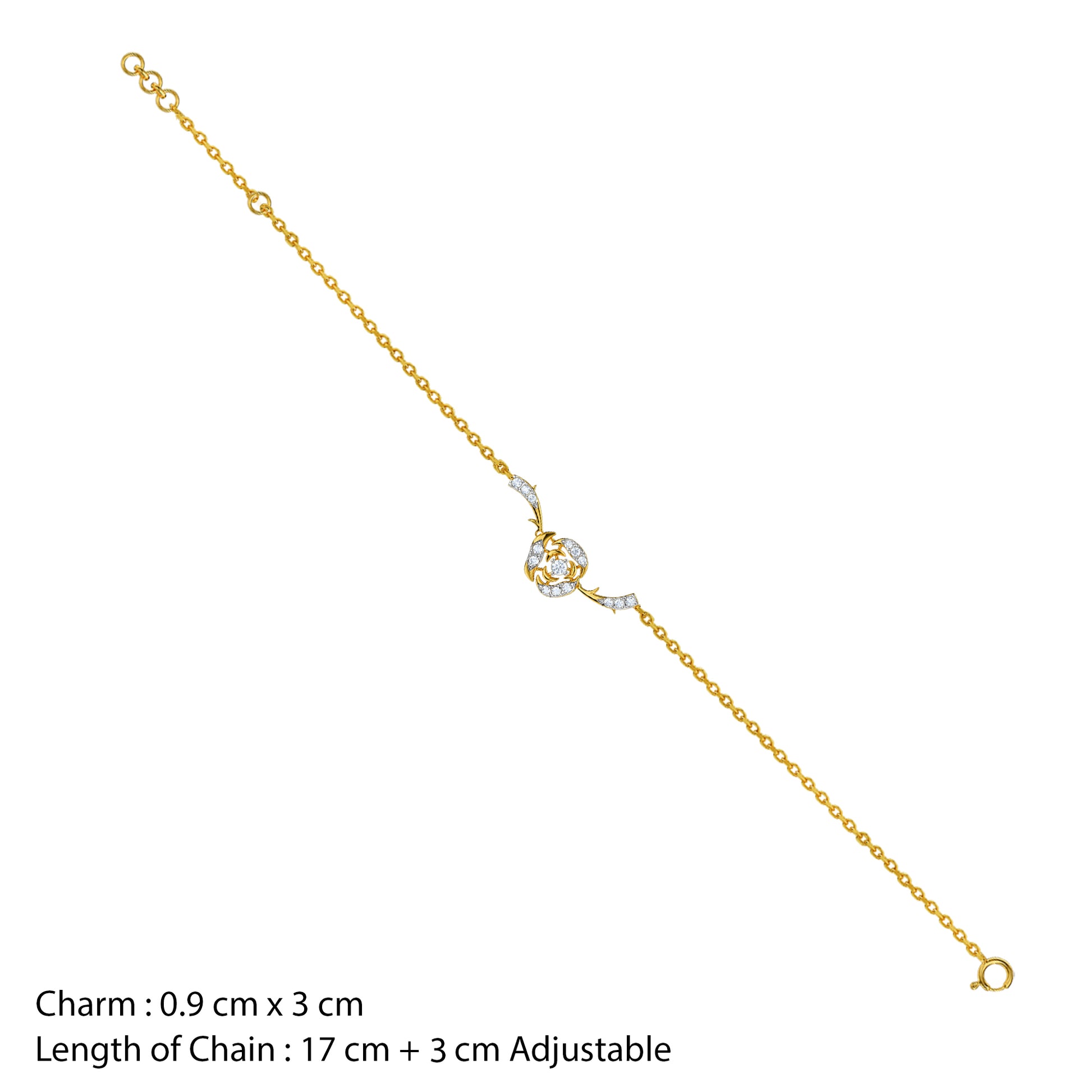 Gold Horizon Bloom Lab Grown Diamond Bracelet