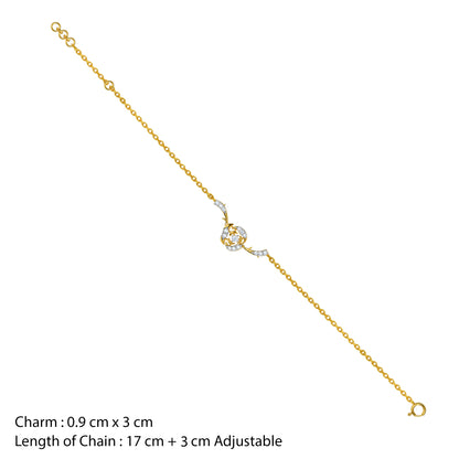 Gold Horizon Bloom Lab Grown Diamond Bracelet