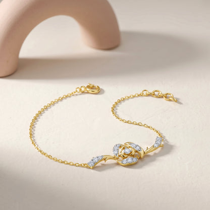Gold Horizon Bloom Lab Grown Diamond Bracelet