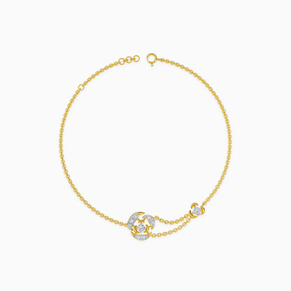 Gold Horizon Line Lab Grown Diamond Bracelet