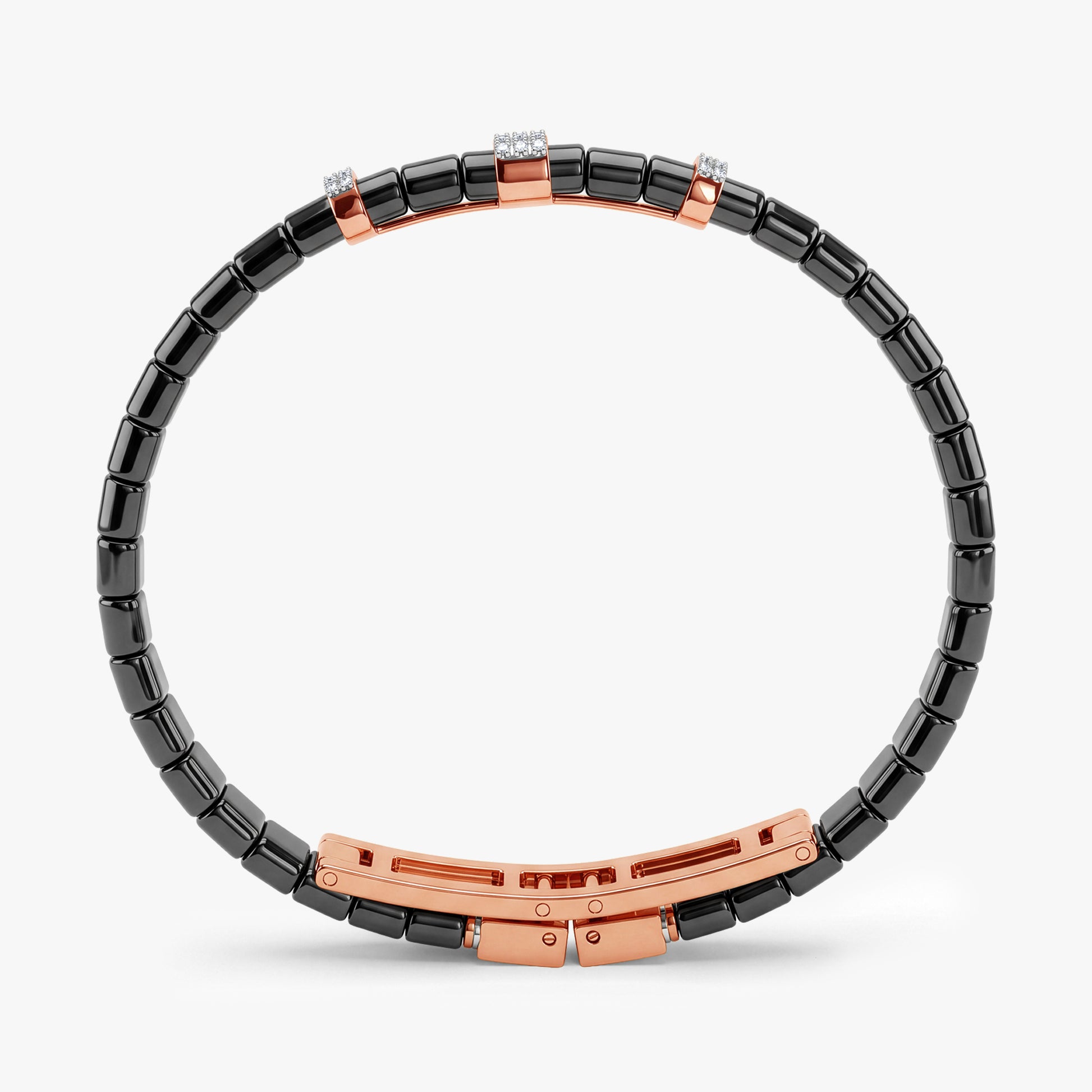 Rose Gold Prism Bar Lab Grown Diamond Bracelet