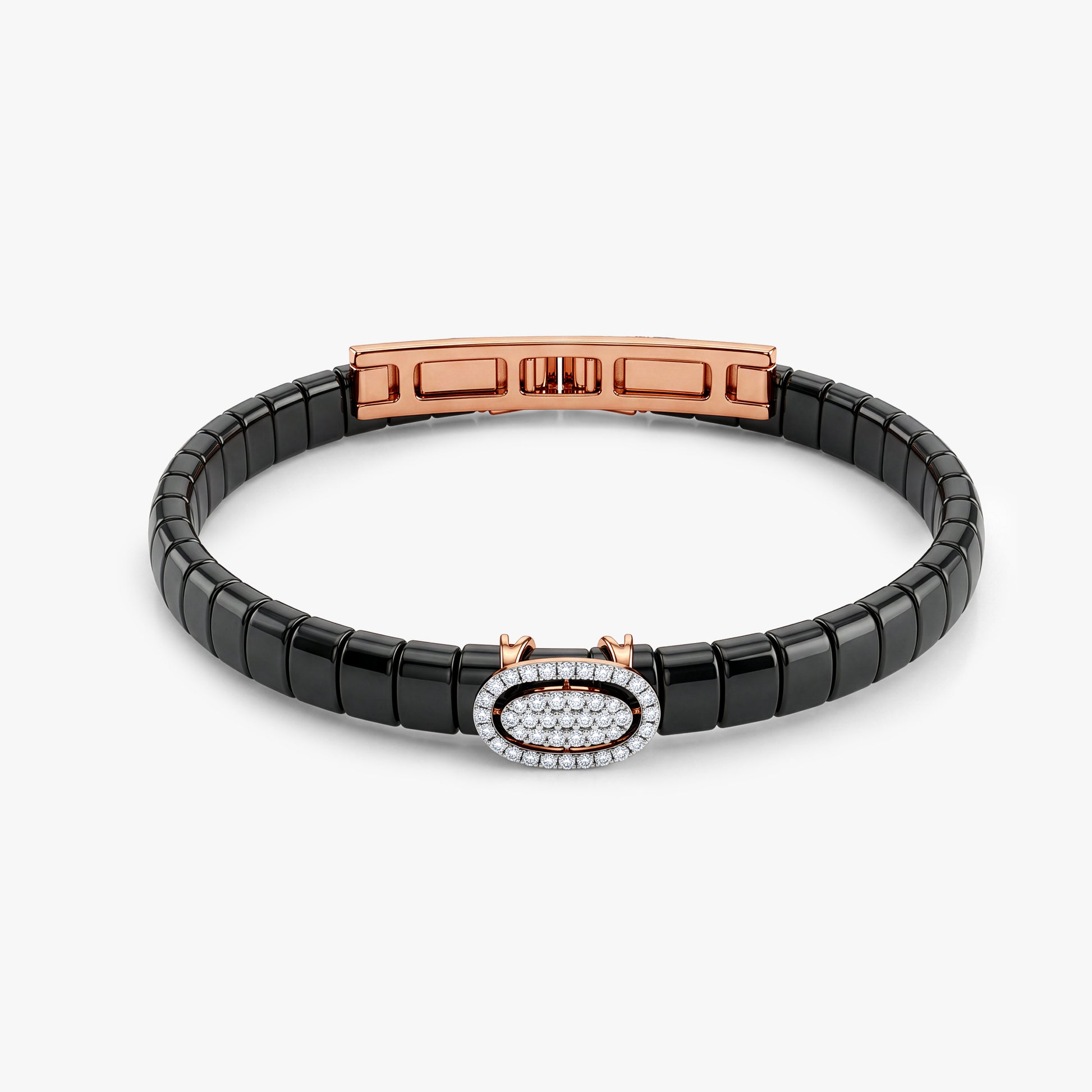 Rose Gold Centrepiece Lab Grown Diamond Bracelet
