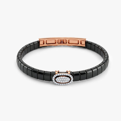 Rose Gold Centrepiece Lab Grown Diamond Bracelet