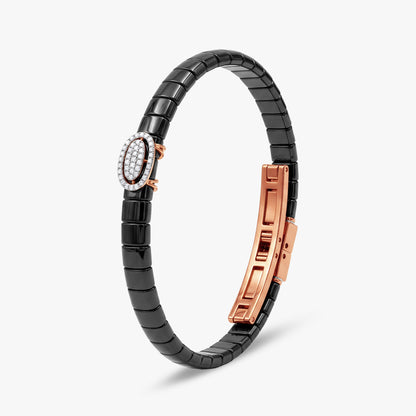 Rose Gold Centrepiece Lab Grown Diamond Bracelet