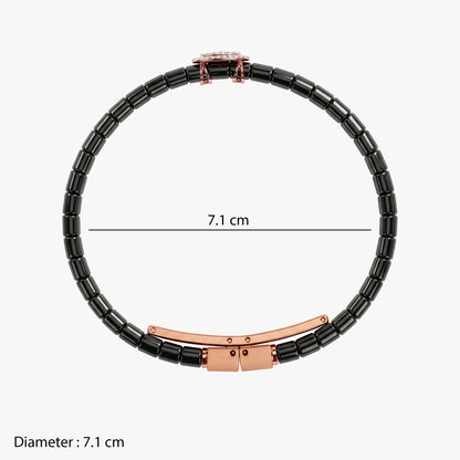 Rose Gold Centrepiece Lab Grown Diamond Bracelet