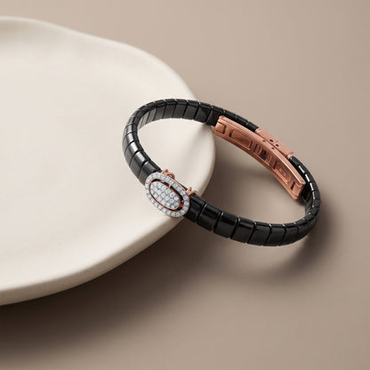 Rose Gold Centrepiece Lab Grown Diamond Bracelet