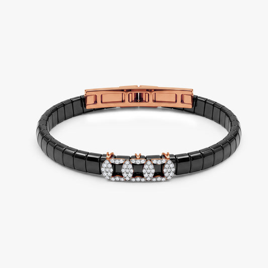 Rose Gold Aster Flair Lab grown Diamond Bracelet