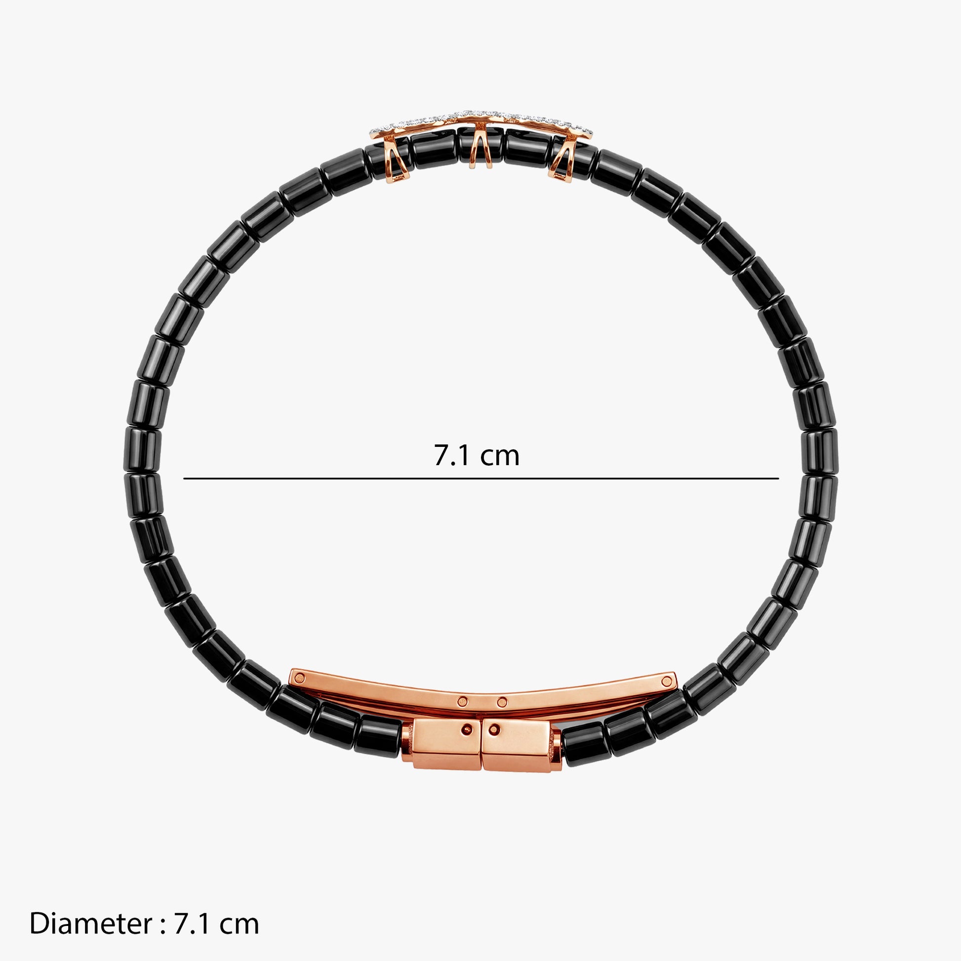 Rose Gold Aster Flair Lab grown Diamond Bracelet