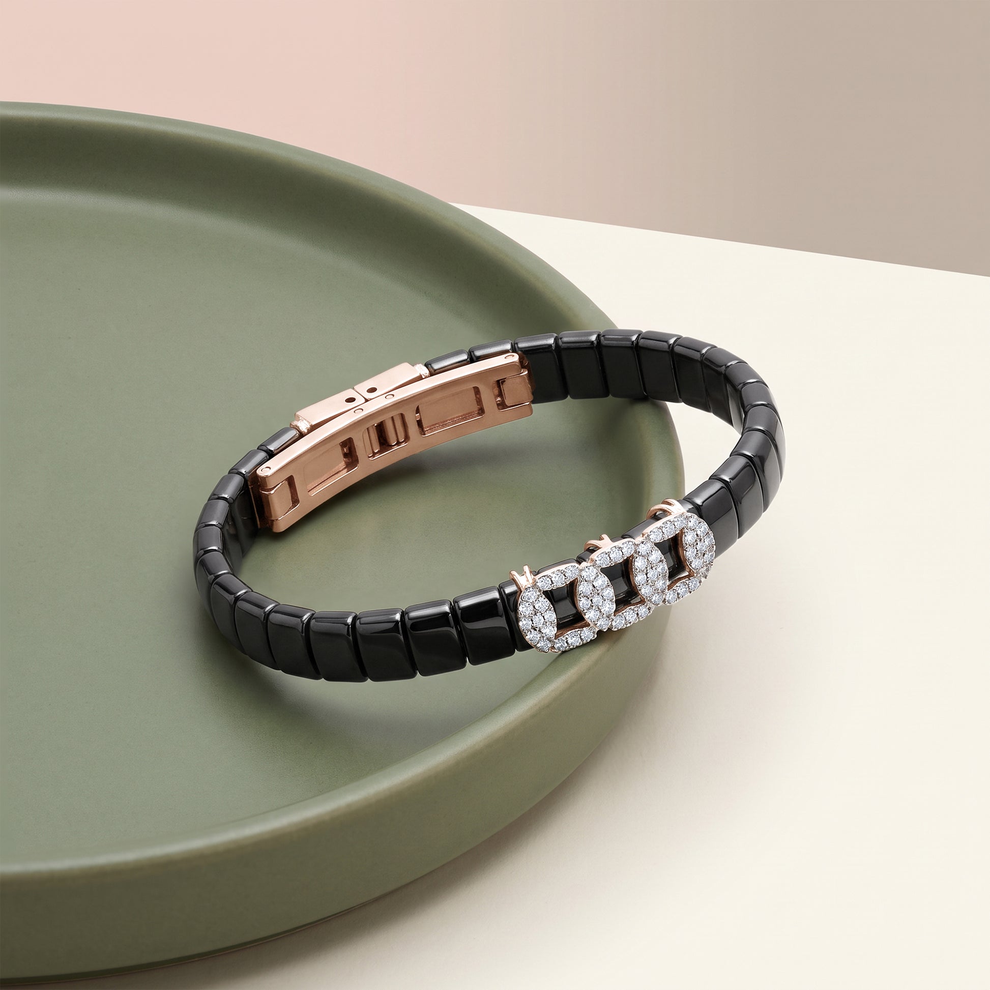 Rose Gold Aster Flair Lab grown Diamond Bracelet