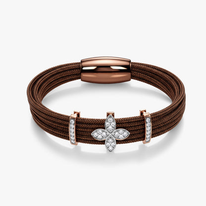 Rose Gold Bloom Stack Lab Grown Diamond Bracelet