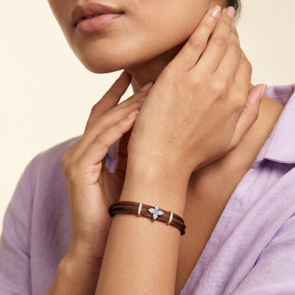 Rose Gold Bloom Stack Lab Grown Diamond Bracelet