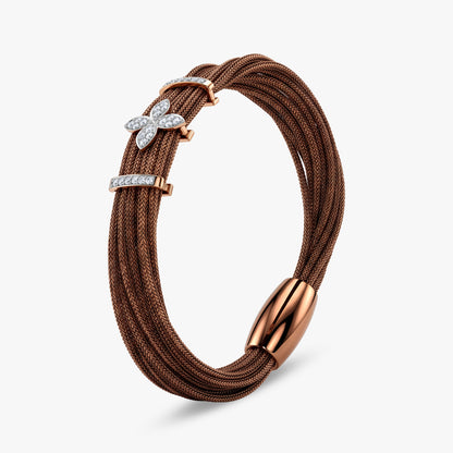 Rose Gold Bloom Stack Lab Grown Diamond Bracelet