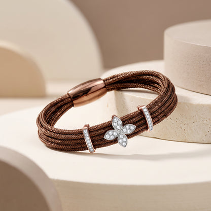Rose Gold Bloom Stack Lab Grown Diamond Bracelet