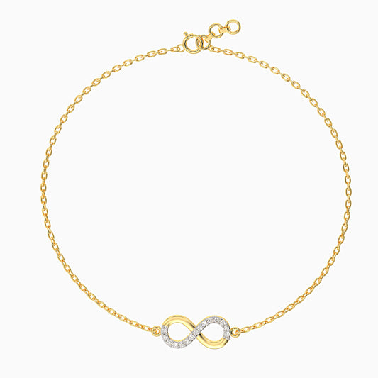 Gold Infinity Magic Diamond Bracelet
