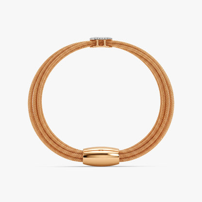Gold Square Shine Lab Grown Diamond Bracelet