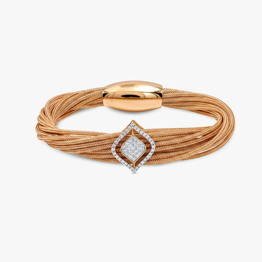 Gold Sparkle Gleam Lab Grown Diamond Bracelet
