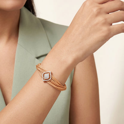 Gold Sparkle Gleam Lab Grown Diamond Bracelet