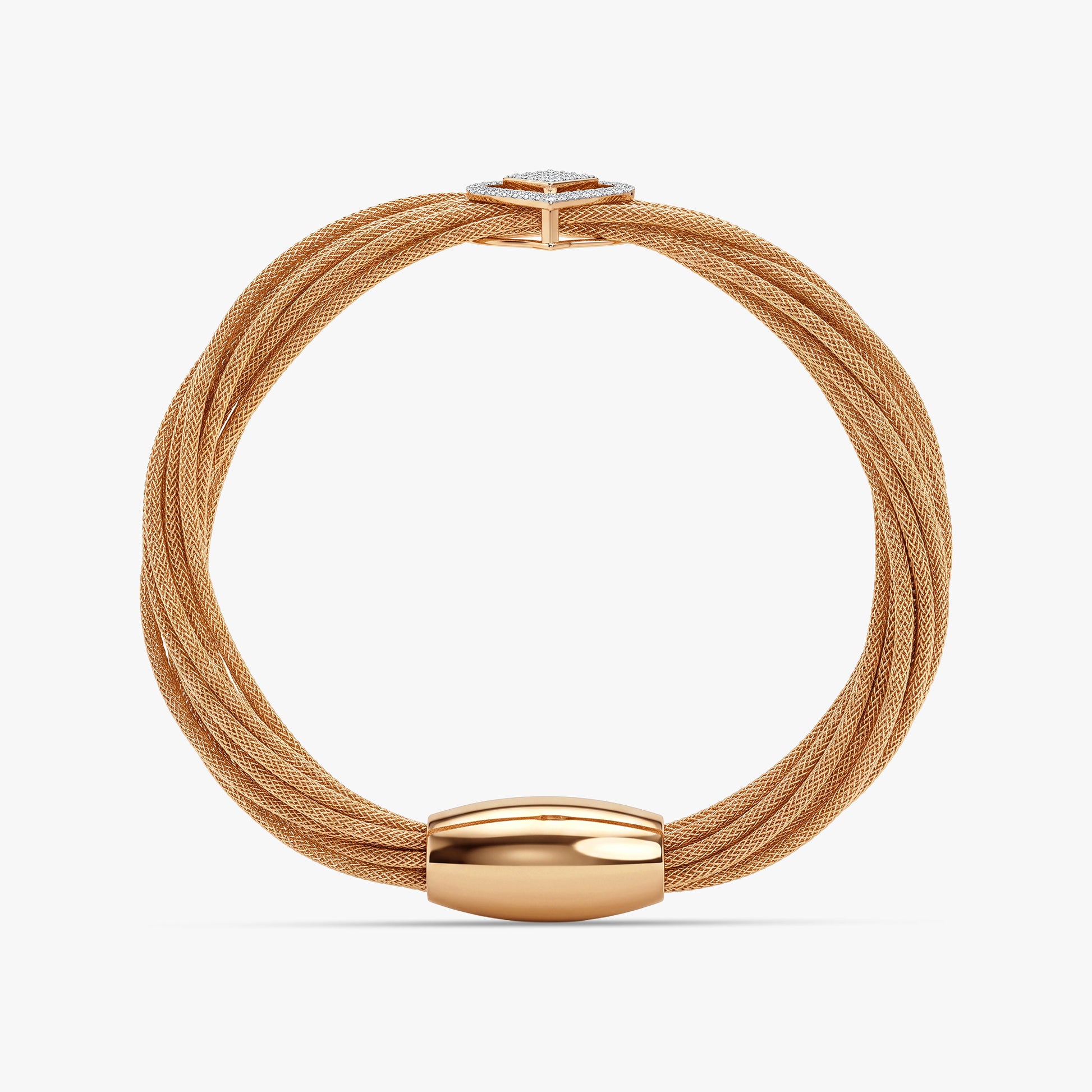Gold Sparkle Gleam Lab Grown Diamond Bracelet