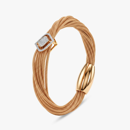 Gold Sparkle Gleam Lab Grown Diamond Bracelet