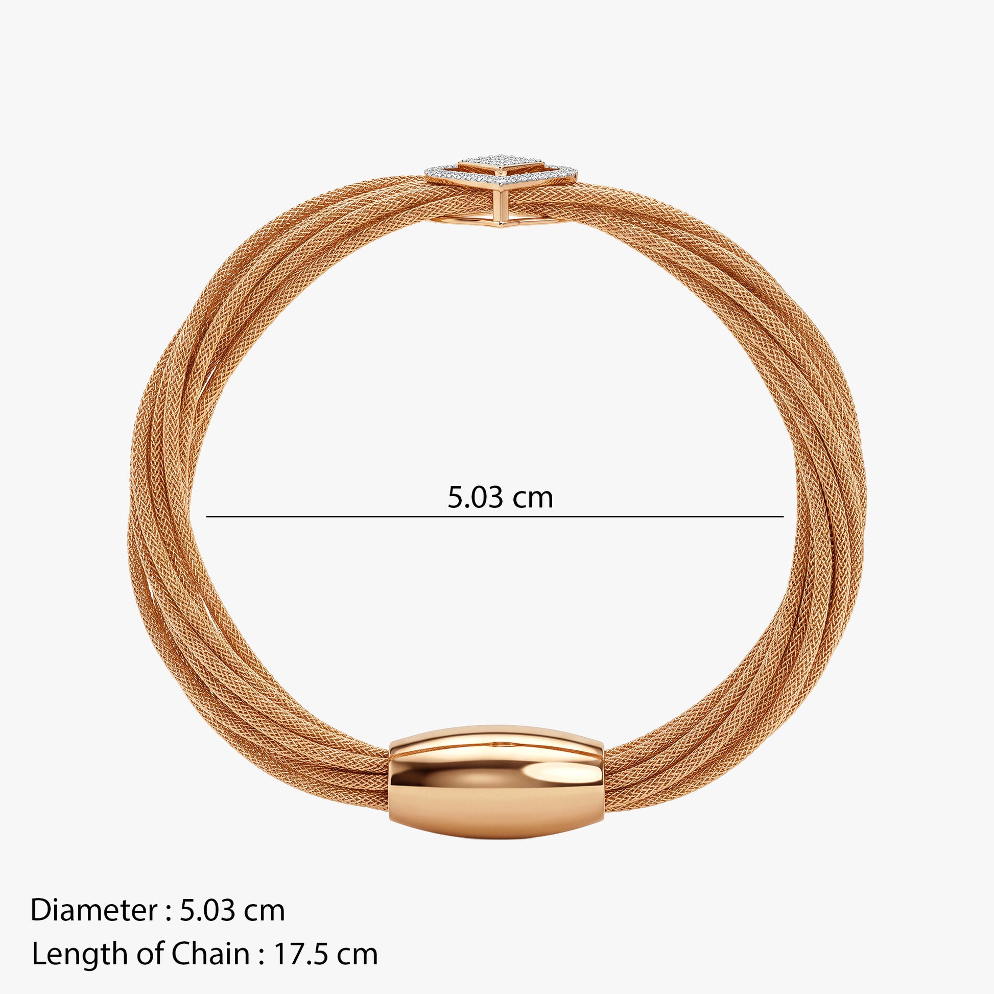 Gold Sparkle Gleam Lab Grown Diamond Bracelet