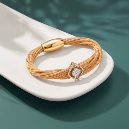 Gold Sparkle Gleam Lab Grown Diamond Bracelet
