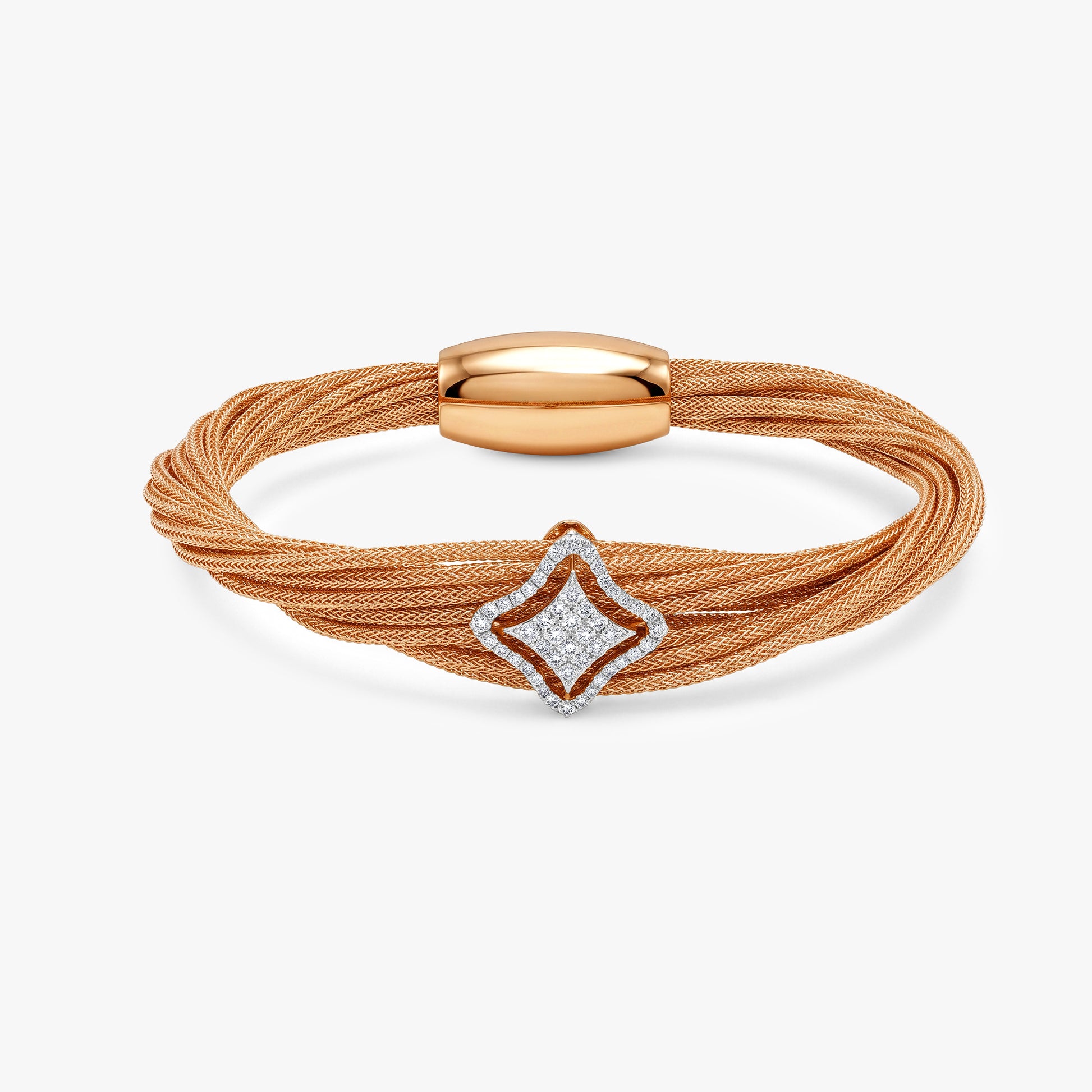 Gold Sparkling Gleam Lab Grown Diamond Bracelet