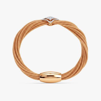 Gold Sparkling Gleam Lab Grown Diamond Bracelet