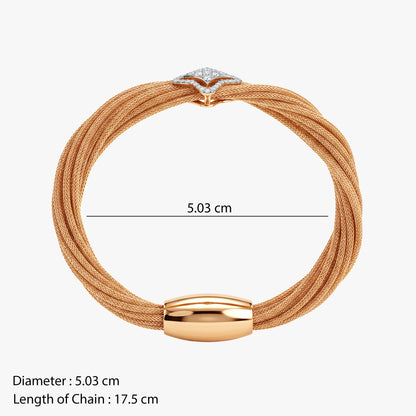 Gold Sparkling Gleam Lab Grown Diamond Bracelet