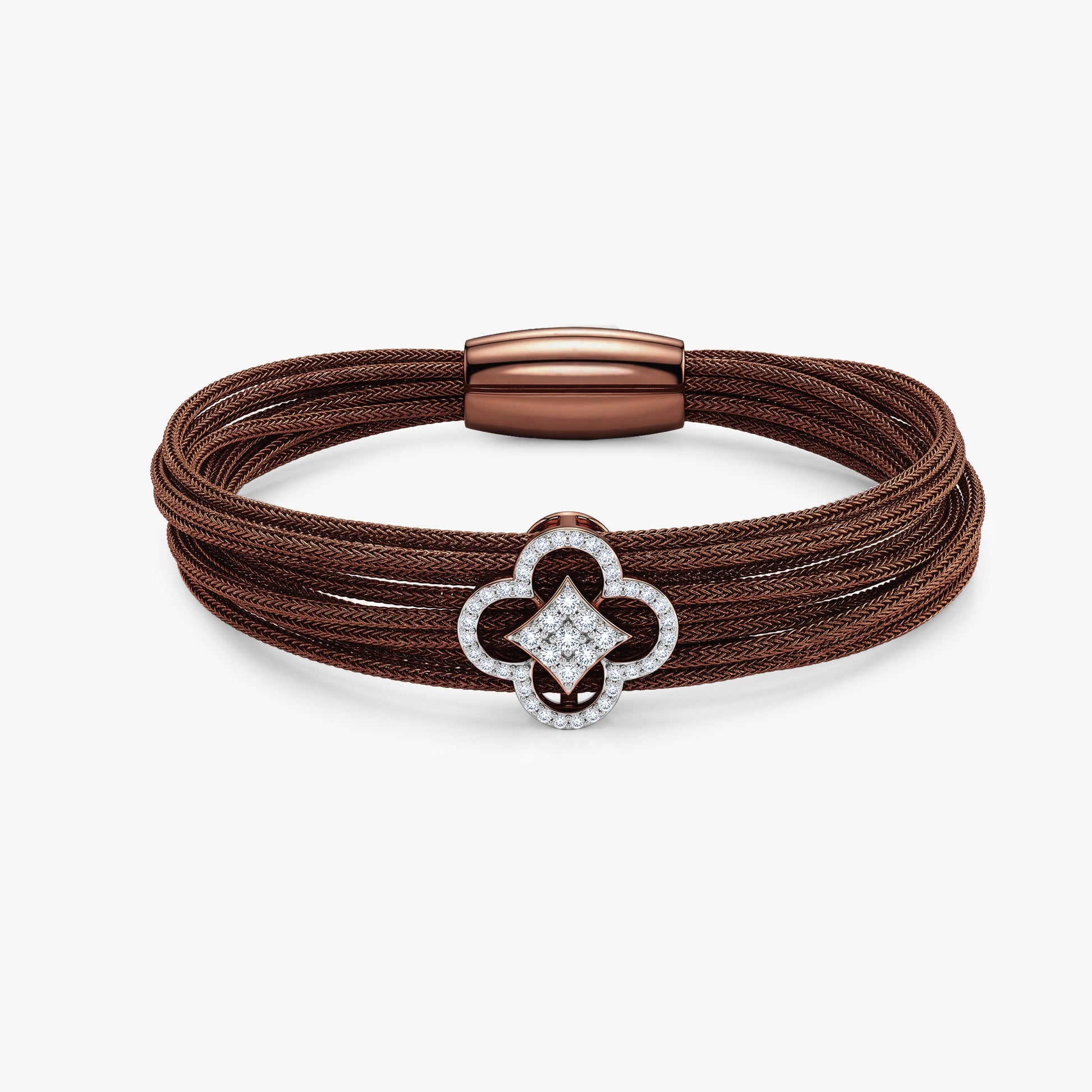 Rose Gold Pretty Petals Lab Grown Diamond Bracelet