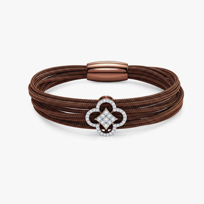 Rose Gold Pretty Petals Lab Grown Diamond Bracelet