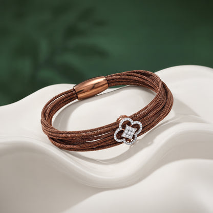 Rose Gold Pretty Petals Lab Grown Diamond Bracelet