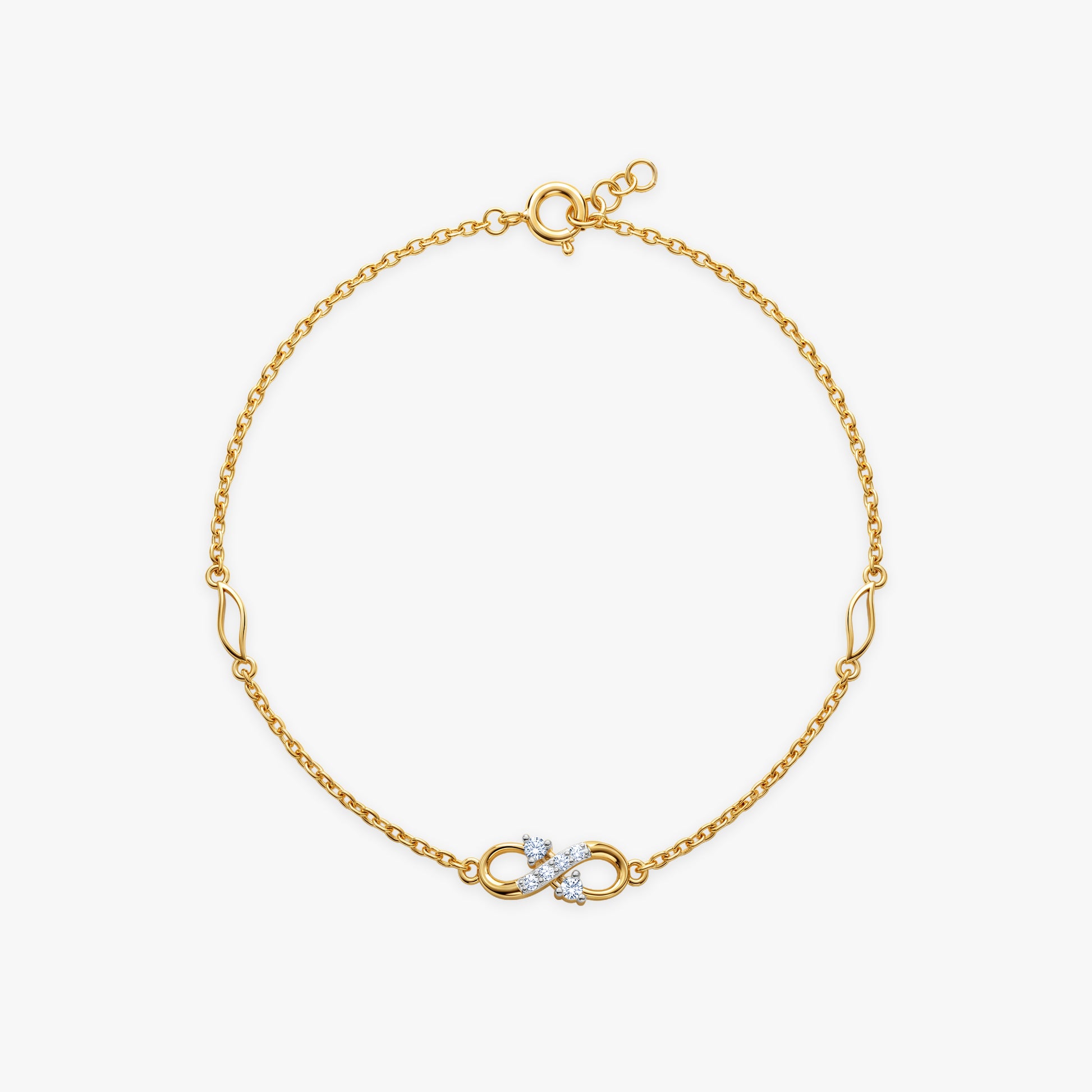 Gold Infinite Sparkle Lab Grown Diamond Bracelet