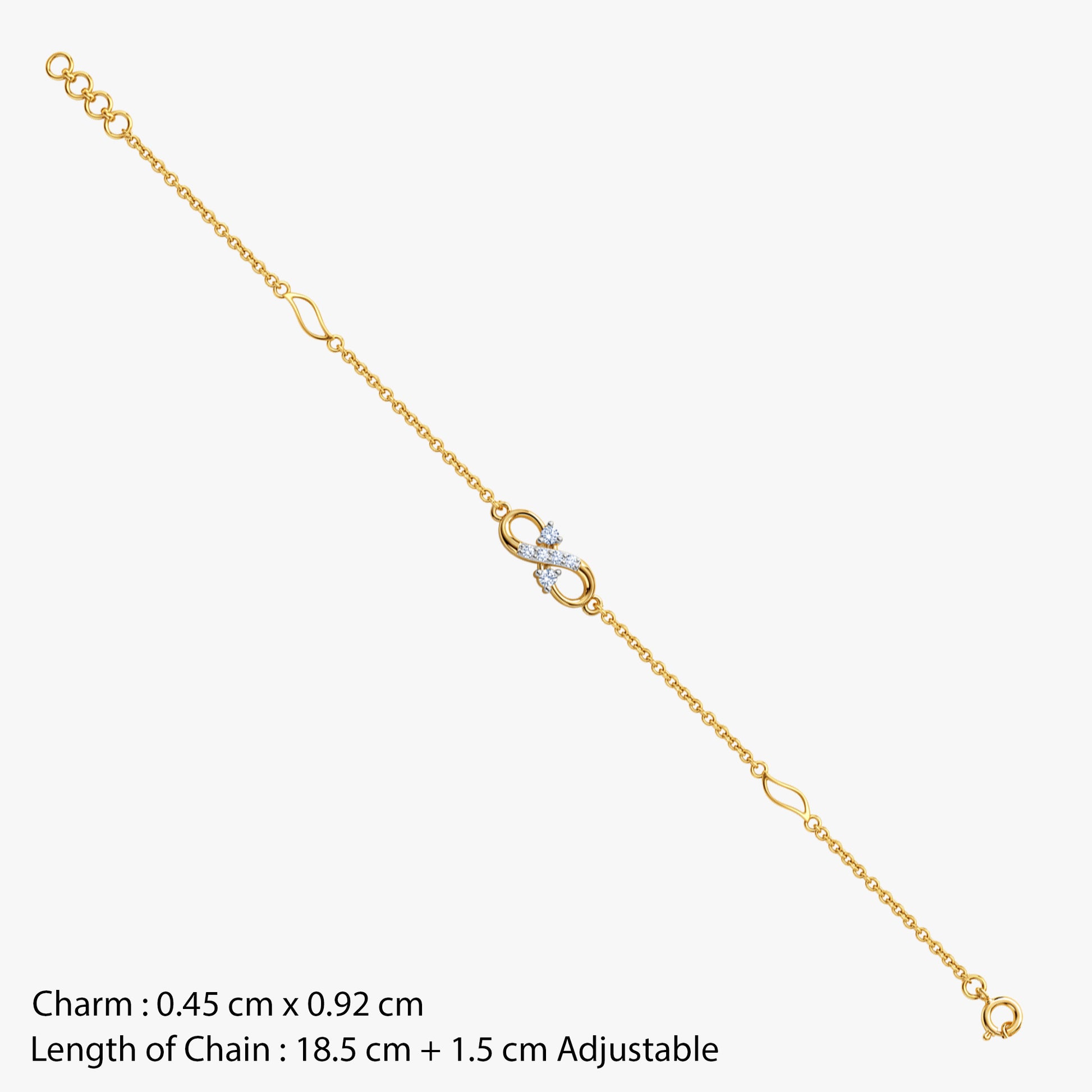 Gold Infinite Sparkle Lab Grown Diamond Bracelet